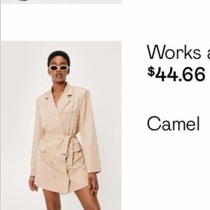 Nasty Gal Blazer Dress - barely worn